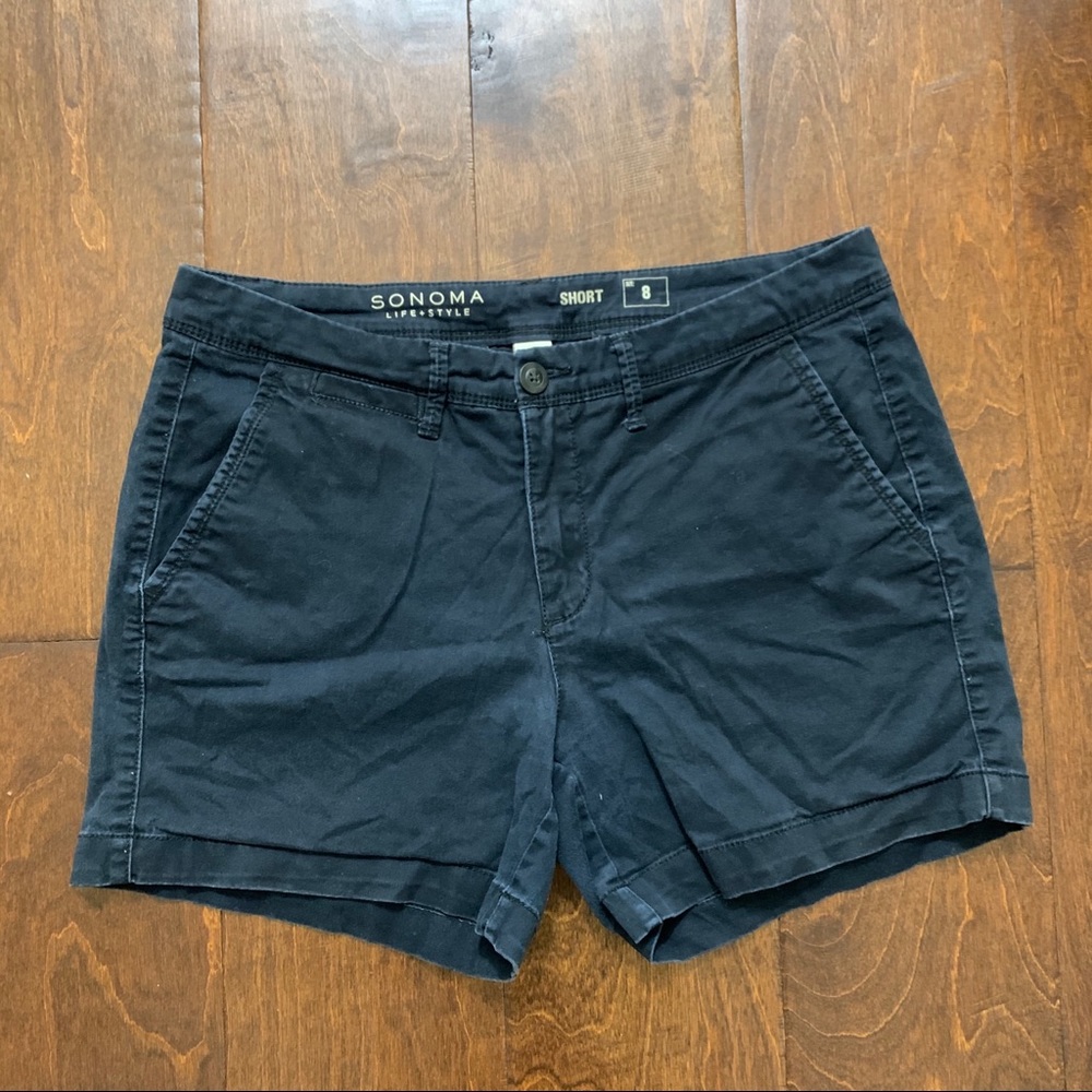 Sonoma Black Mid Length Shorts